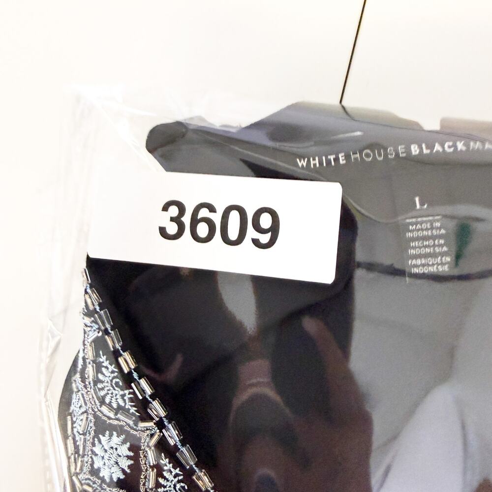 White House Black Market Chiffon Poncho Belted VNeck Blouse Bat Wing - L - Picture 9 of 9
